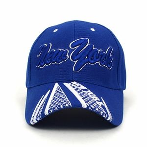 New York Blue 3D Embroidered Baseball Cap, Hat